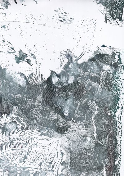 Sfeervol winters abstract door Maira Ribena