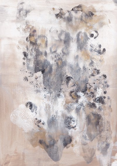 Neutrale abstracte stroming door Maira Ribena