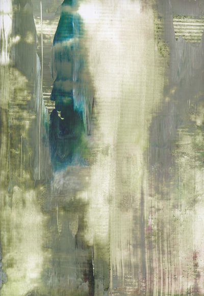 Rustig groenblauw abstract door Maira Ribena