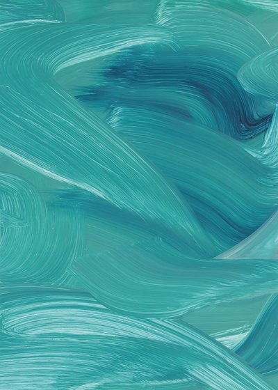 Teal Ocean Flow door Maira Ribena