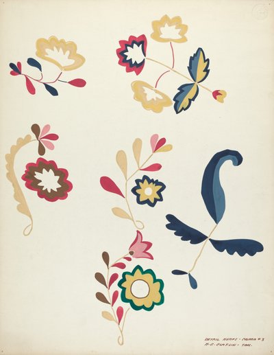 Ontwerp uit een Voorgesteld Portfolio, 1935-1942 door Majel G. Claflin