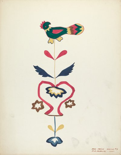 Ontwerp uit een Voorgesteld Portfolio, 1935-1942 door Majel G. Claflin