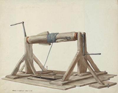 Put met Beweegbare Balk, c. 1937 door Majel G. Claflin