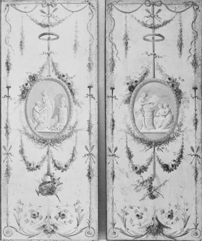 Decoratief paneel, een van een paar, 18e eeuw door Manner of Le Riche