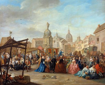 Cebadaxplein in Madrid door Manuel De La Cruz