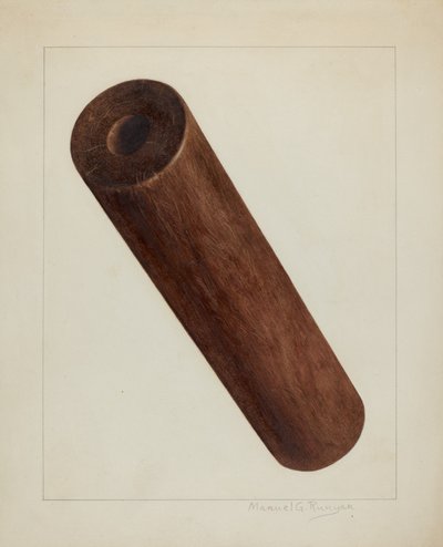 Drukpersroller, ca. 1938 door Manuel G. Runyan