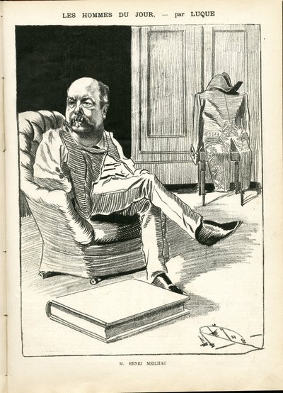 Illustratie door Manuel Luque (1854-1919) in La Caricature (1880) door Manuel Luque