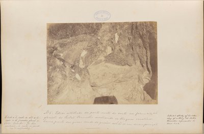 Gedetailleerde studie van het noordelijke deel van de carte in de Red Gate glaciale formatie door Marc Ferrez