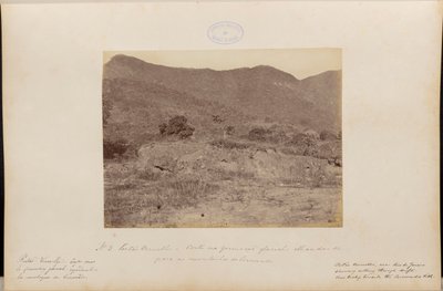 Rode poort. Gesneden in de vorm van een gletsjer die uitkijkt op het Corcovado-gebergte. door Marc Ferrez