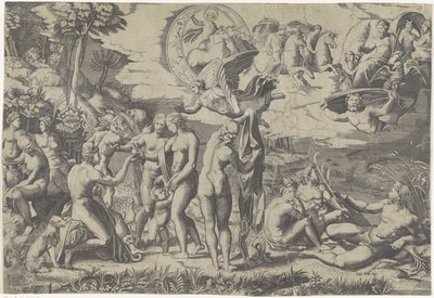 Oordeel van Paris door Marcantonio Raimondi