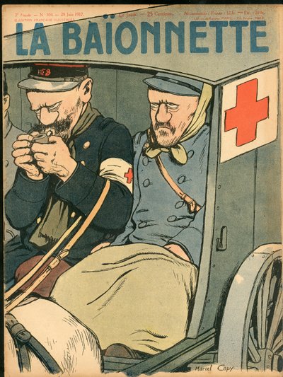 Omslag van La Baionnette, Satiriek in Kleuren door Marcel Amable O.L. Capy