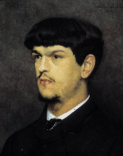 Portret van Claude Debussy door Marcel Andre Baschet