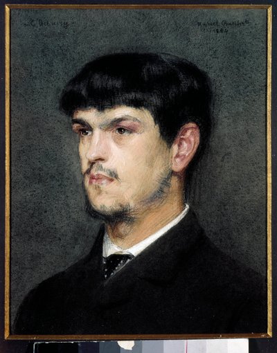 Portret van de Franse componist Claude Debussy (1862-1918) door Marcel Andre Baschet