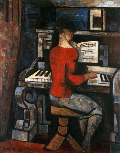 Pianospeler door Marcel Gromaire