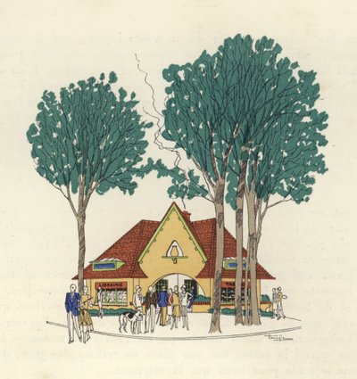 Boekhandel en Tabak in Le Touquet door Marcel Jacques Hemjik