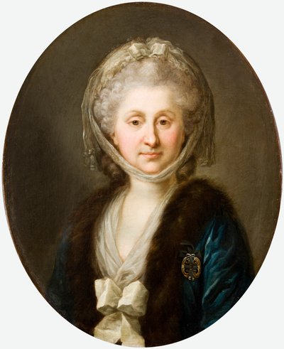 Pools: Portret van Ludwika Zamoyska née Poniatowska, née Poniatowska door Marcello Bacciarelli