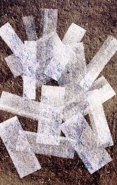 Zonder titel, 2014 (inktrollen op papier) door Marco Campedelli