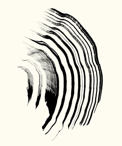 Trilling_01, 2023 (inkt op papier) door Marco Campedelli