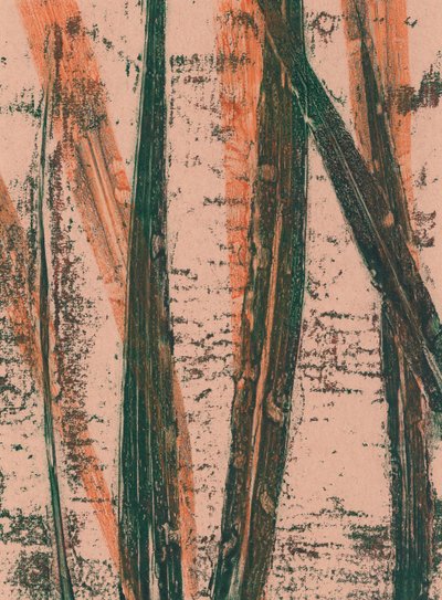 Wilde haver, 2024 (monotype) door Marco Campedelli