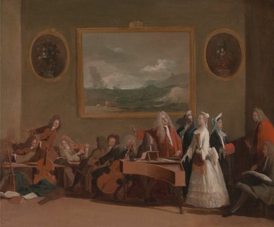 Repetitie van een opera door Marco Ricci