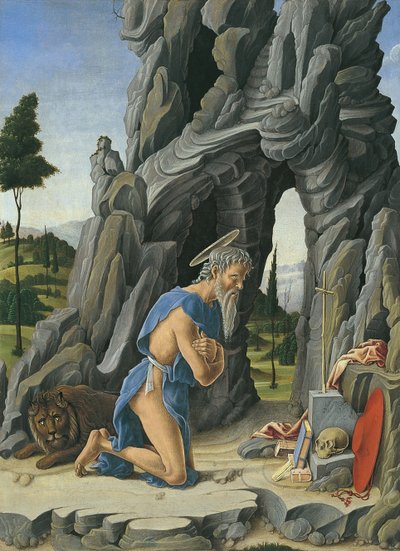 Sint Hiëronymus in de Woestijn door Marco Zoppo