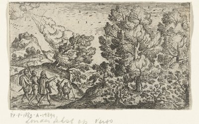 Voorzichtig reizen door Marcus Gheeraerts (I) (attributed to)