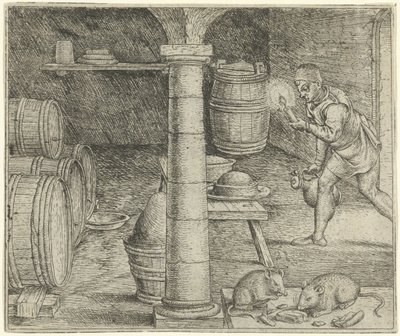 Fabel van de twee muizen door Marcus Gheeraerts (I)