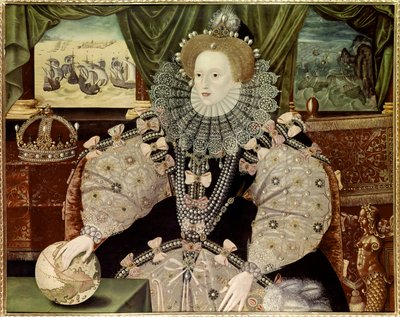 Portret van koningin Elizabeth I van Engeland, bekend als het Armada-portret, c.1588 door Marcus Gheeraerts