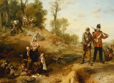 Werken en Lanterfanten- "Engeland Verwacht dat Elke Man Zijn Plicht Doet" door Marcus Stone