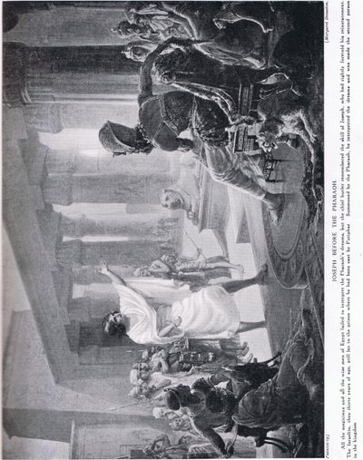 Jozef voor de farao, ca. 1920 (litho) door Margaret Dovaston