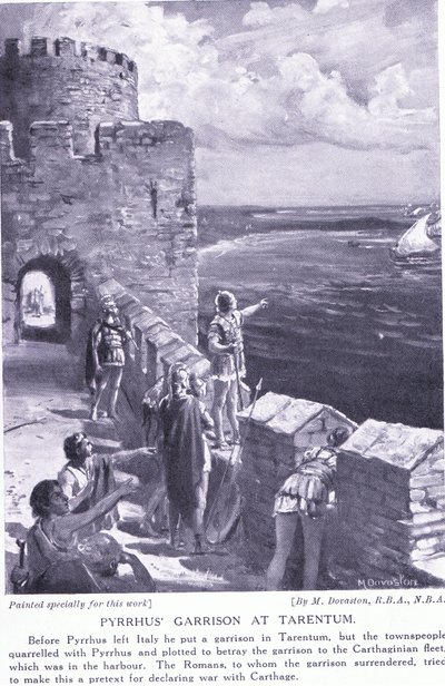 Pyrrhus garnizoen in Tarentum door Margaret Dovaston