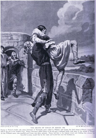 De dood van Conan van Rouen AD1090 door Margaret Dovaston