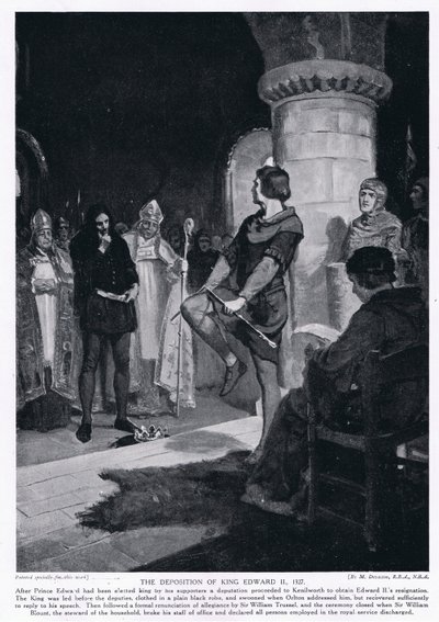 De afzetting van koning Edwrad II AD1327 door Margaret Dovaston
