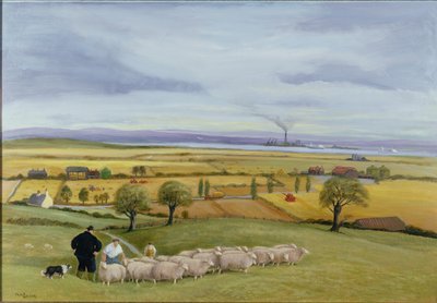Schaapsherder, Isle of Sheppey door Margaret Loxton