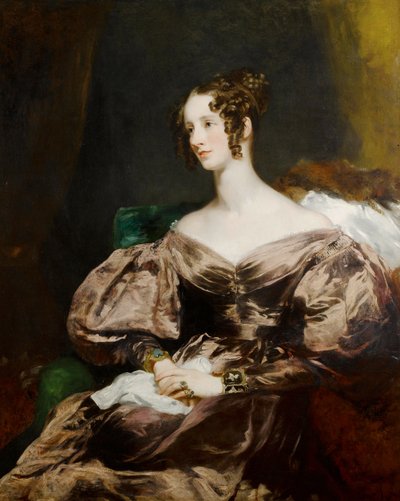 Portret van Harriet Brudenell, gravin Howe (1799-1836) door Margaret Sarah Carpenter