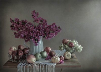 Stilleven met herfstoogst door Margareth Perfoncio
