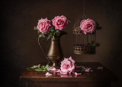 Stilleven met Moody Rose door Margareth Perfoncio