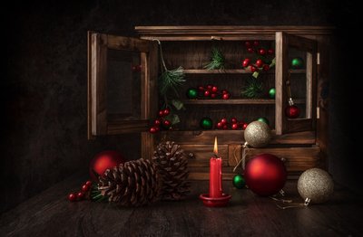 Rustiek kerststilleven door Margareth Perfoncio