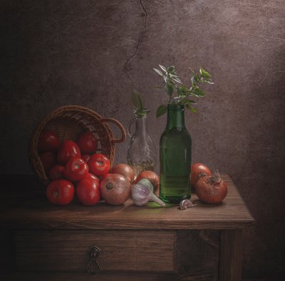 Ingrediënten voor een rustieke keuken door Margareth Perfoncio