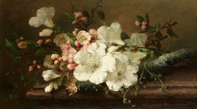 Margaretha Roosenboom - Stilleven met bloesem door Margaretha Roosenboom