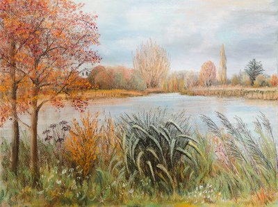 Rivier de Theems bij Windsor, 2022 door Margo Starkey