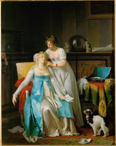 Slecht nieuws. Tentoongesteld in de Salon van 1804 ... door Marguerite Gerard