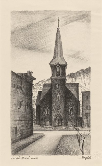 Deense kerk, San Francisco door Marguerite Redman Dorgeloh