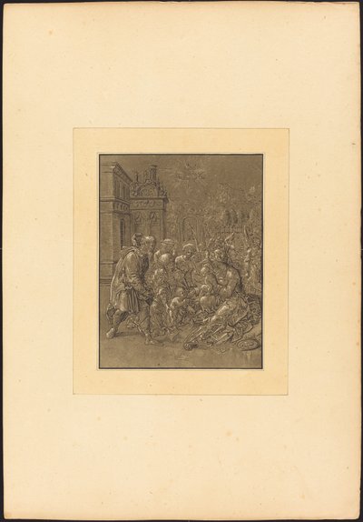 Bezoek van Sint Elisabeth aan de Heilige Familie door Maria Catharina Prestel after Hans Brosamer
