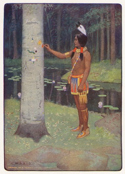 Illustratie voor Hiawatha door Longfellow door Maria Louise Kirk
