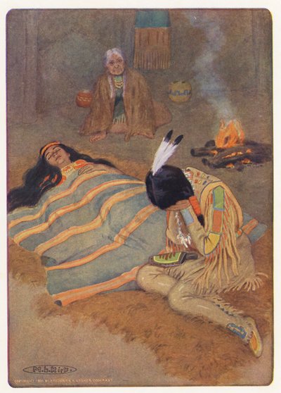 Illustratie voor Hiawatha door Longfellow door Maria Louise Kirk