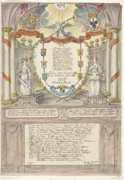 Vers voor prinses Wilhelmina bij de veertigste verjaardag van prins Willem V, 1788 door Maria Margaretha la Fargue