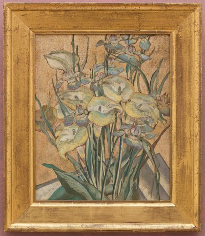 Irissen en Calla-lelies door Maria Oakey Dewing