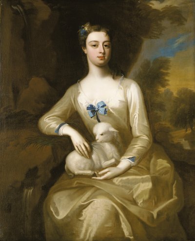 Portret van een dame door Maria Verelst