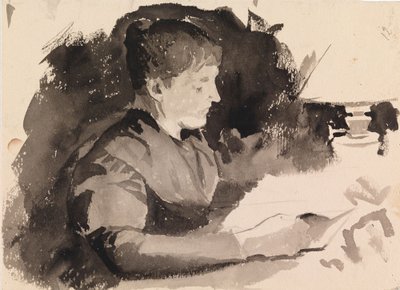 Lezende vrouw door Maria Wiik